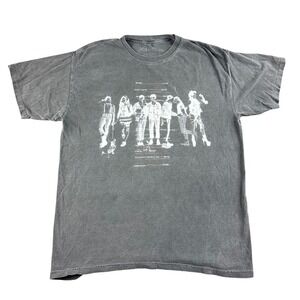 YUNGBLUD T-Shirt Men L Gray "Weird!" Album Tracklist Graphic Band Tee 2020